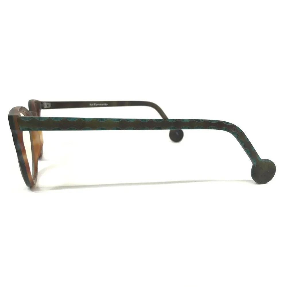 Vintage la Eyeworks Eyeglasses Frames SCARLETT 754M Matte Green Brown 48-20-130